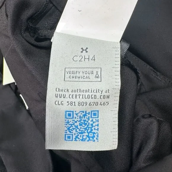 C2H4 Filtered Reality Folded Waist Tailored Trouser R002-056 - Sz Large - Black
